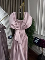 رمز 8175 فستان لحمي سهره مطرز