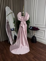 رمز 8175 فستان لحمي سهره مطرز