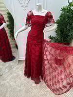 رمز 8335 فستان دانتيل عودي