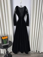 رقم 8382 فستان ناعم مخمل