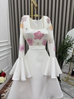 فستان عيد أبيض 4860