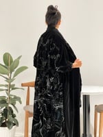 عباية مخمل تطريز كمبيوتر قصة عادي