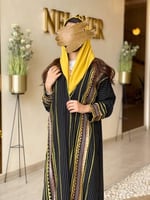 عباية كريب مقلم +كلفة قصة عادي