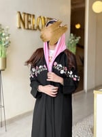 عباية كريب بحريني تطريز يدوي