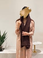 عباية لنن تطريز كمبيوتر قصه عادي