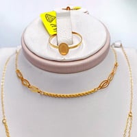 طقم ذهب عيار 21 الوزن 3.18 جرام