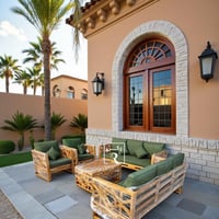 جلسه 7 اشخاص خشب مع طاوله كبير