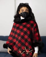 شال نسائي انيق بالاسم_ متجر تساهيل