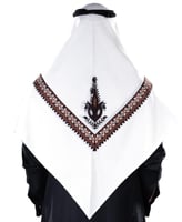 غترة بروجية شتوي بيج مطرز 3-2025