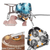 موقد غاز محمول للتخييم 3شعلات