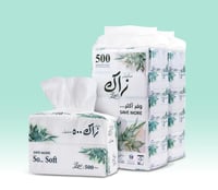 كرتون مناديل زاك 500 – 20 عبوة مناديل × شنطتين 3 ط...