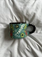 كوب صناعة يدوية بنقشات عثمانية وعبارة ISTANBUL