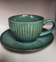 كوب بورسلين 250 مل باللون الاخضر