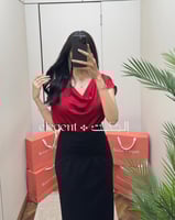 فستان كلاسيك طويل بلون الحب الفاخر