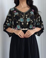 فستان سهرة فخم بتطريز أنيق