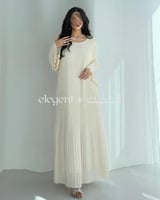 جلابية سكري مكسره بالكامل بتصميم أنيق