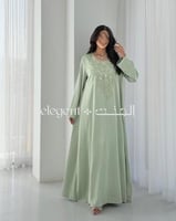 جلابية تيفاني مطرزة بتفاصيل أنيقة - جلابيه تيفاني