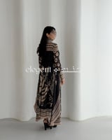 جلابية شيفون بأكمام متصلة وتصميم واسع أنيق