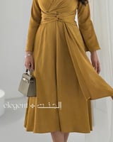 كيلي جلد طبيعي باللون العنبر