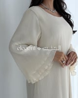 جلابية سكري مكسره بالكامل بتصميم أنيق