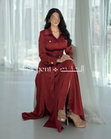 فستان أنيق بحزام خصر وتصميم رسمي