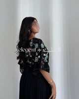 فستان سهرة فخم بتطريز أنيق