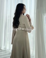 فستان لف أنيق بتصميم خصر محدد