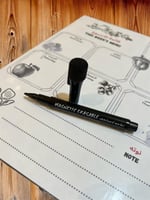 منظم قائمة الطعام الاسبوعي بثيم الاسود والابيض