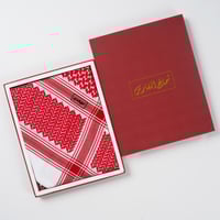 شماغ الفارس احمر غامق الجديد