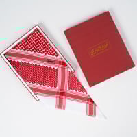 شماغ الفارس احمر غامق الجديد