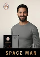 بجامة ثيرمل ماركة سبيس مان SPACE MAN لون رصاصي