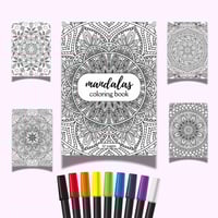 كتاب تلوين الماندالا - نسخة رقمية PDF قابلة للطباع...