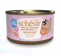 شيزر بيبي بالدجاج و السالمون بالمرق للقطط الصغيرة...