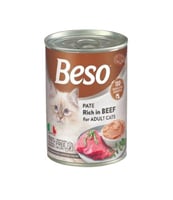 بيسو طعام رطب اللحم 400 جرام للقطط البالغة