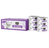 كت كات معلبات تونا و صغار السمك للقطط 6×50 جرام