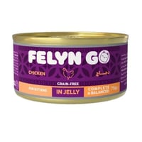 فيلاين قو معلب طعام رطب كامل دجاج بالجيلي للقطط ال...