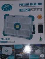 ZB-L280 كشاف ليد 200 واط ابيض طاقة شمسية