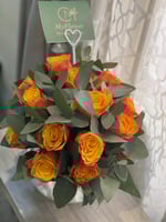 فازة سمك 20 ورده جوري