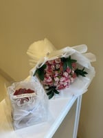 ميني كيك و بوكيه بيبي روز