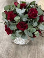 فازة سمك 10 وردات جوري