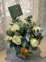 فازة سمك 10 وردات جوري