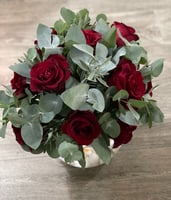 فازة سمك 10 وردات جوري