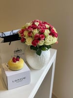 فازة الروز والبيبي روز و كيك ليمون