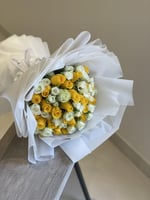 بوكيه 30 ورده جوري و 10 اغصان بيبي جوري