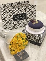 كيك بلو فلفت و بيبي روز