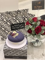 كيك بلو فلفت و فازة سمك