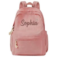 تطريز اسم على حقيبة مدرسية | تخصيص حقيبة أطفال بخي...