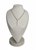 سلسال بار ستانلس ستيل مستطيل نحت بالليزر حسب الطلب