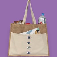 حقيبة جوت بيتش توتي للنساء، قابلة لإعادة الاستخدام...