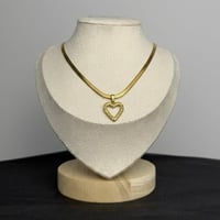 سلسال قلب ستانلس ستيل مطلي